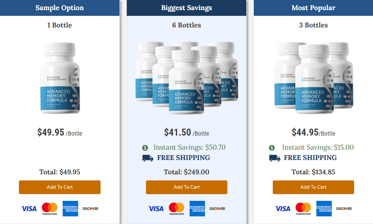Advanced Memory Formula-order page